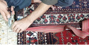 لفافه دوزی ریشه فرش